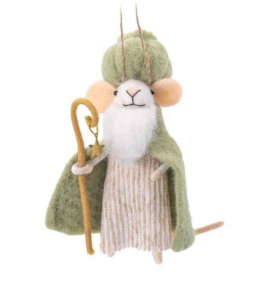 Sass & Belle Felt Nativity Mouse Hanging Christmas Decoration - Three Wise Men