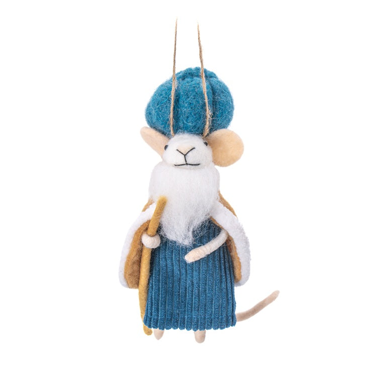 Sass & Belle Felt Nativity Mouse Hanging Christmas Decoration - Three Wise Men