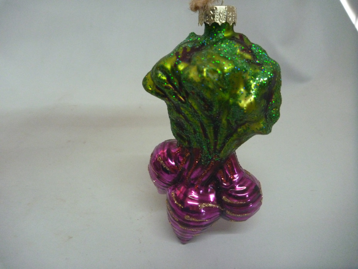 Sass & Belle Purple Beetroot Glass Christmas Bauble