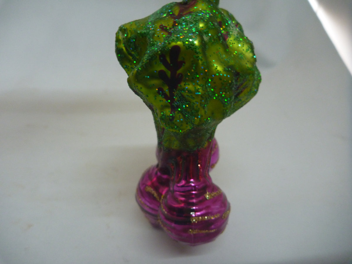 Sass & Belle Purple Beetroot Glass Christmas Bauble