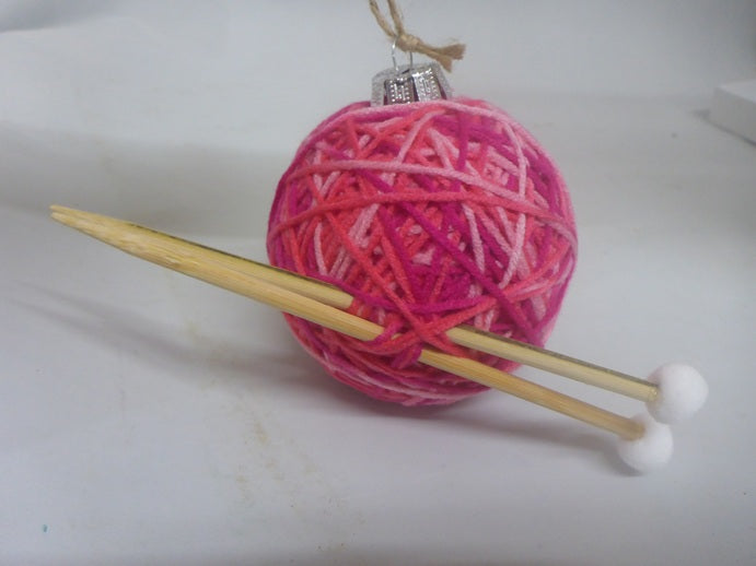 Sass & Belle Knitting Ball Hanging Christmas Tree Decoration