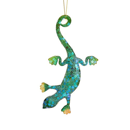 Sass & Belle 3D Glass Lizard Christmas Tree Bauble