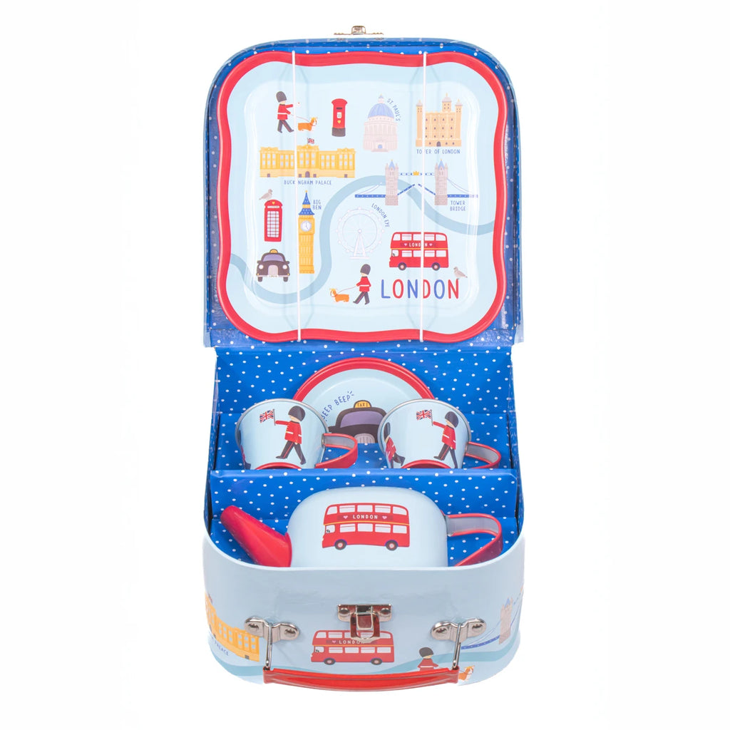 Sass & Belle London Kids' Tea for Two Tin Pretend Tea Set