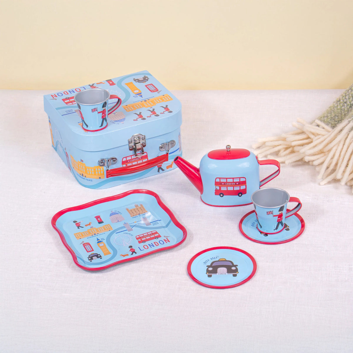 Sass & Belle London Kids' Tea for Two Tin Pretend Tea Set