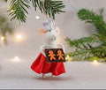 Sass & Belle Felt Hanging Christmas Tree Decoration - Mary Baker Mouse