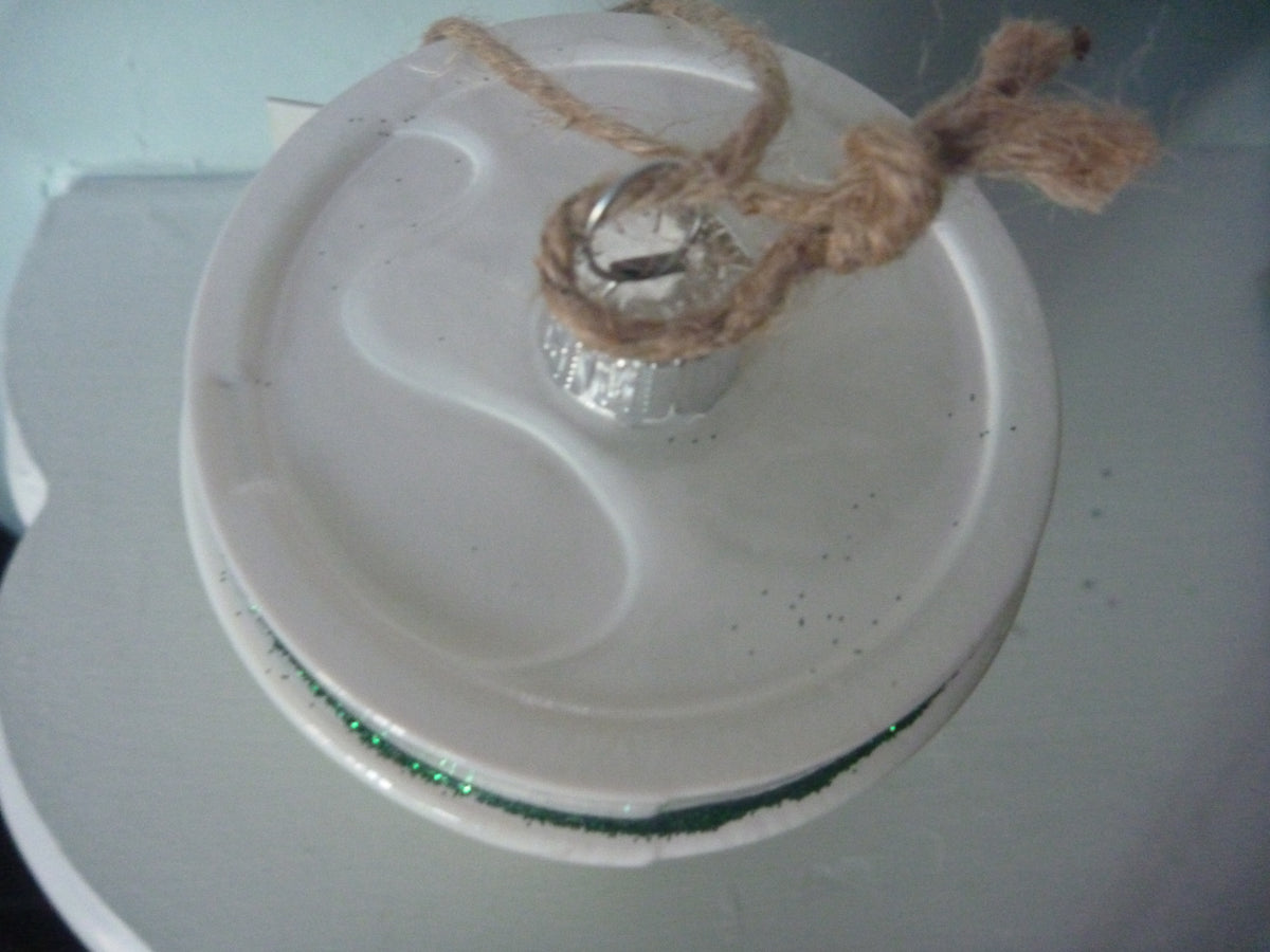 Sass & Belle Matcha Latte Glass Christmas Bauble