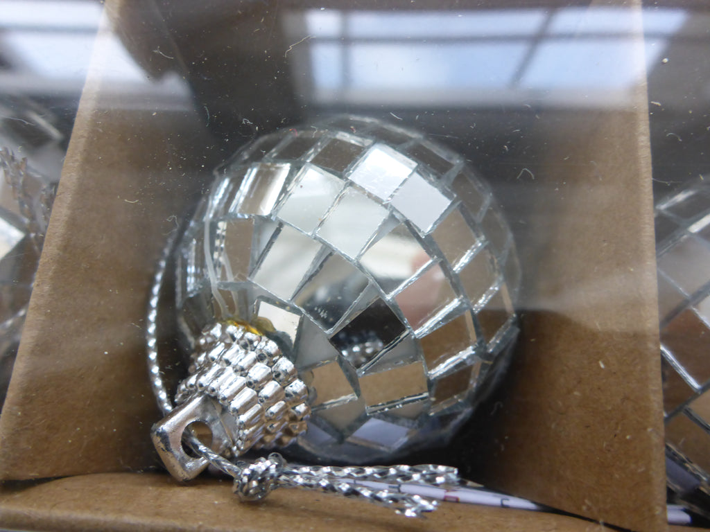 Silver Shiny Mirror Ball Bauble Christmas Tree Decoration By Sass & Belle