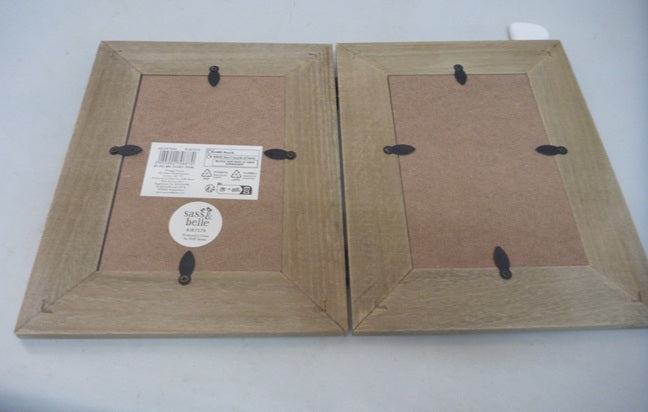 Sass & Belle Mr & Mrs Rustic Double Photo Frame