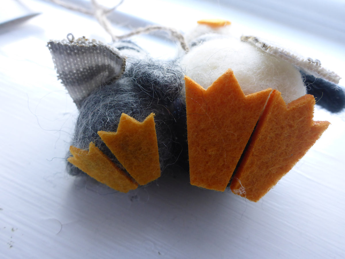 Sass & Belle Penguin Mum & Baby Felt Hanging Christmas Tree Decoration