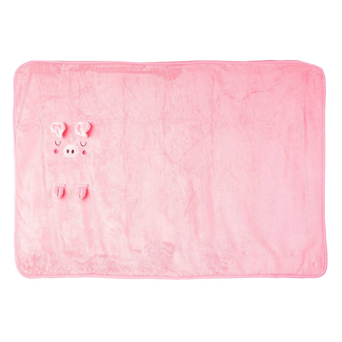 Sass & Belle Pink Pig Baby Blanket