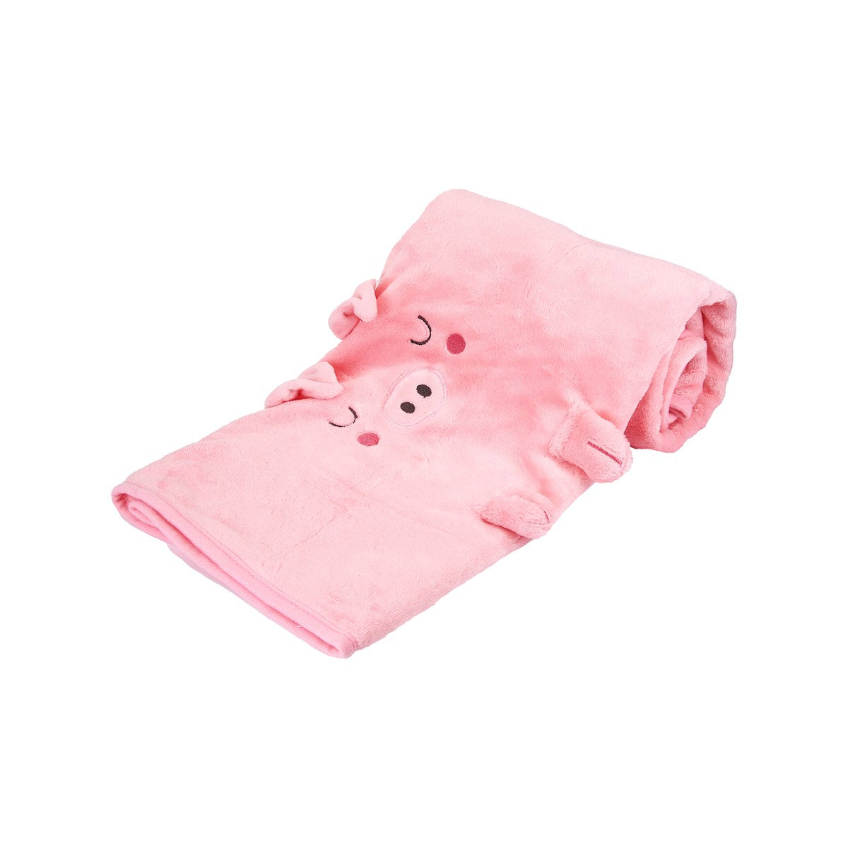 Sass & Belle Pink Pig Baby Blanket