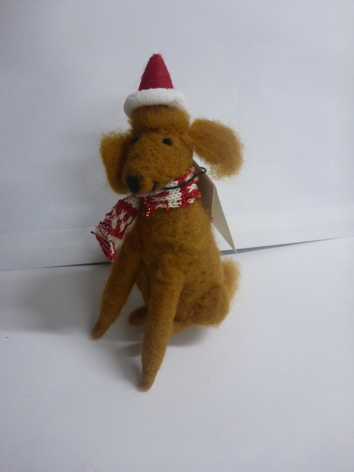 Sass & Belle Brown Poodle Felt Hanging Christmas Decoration