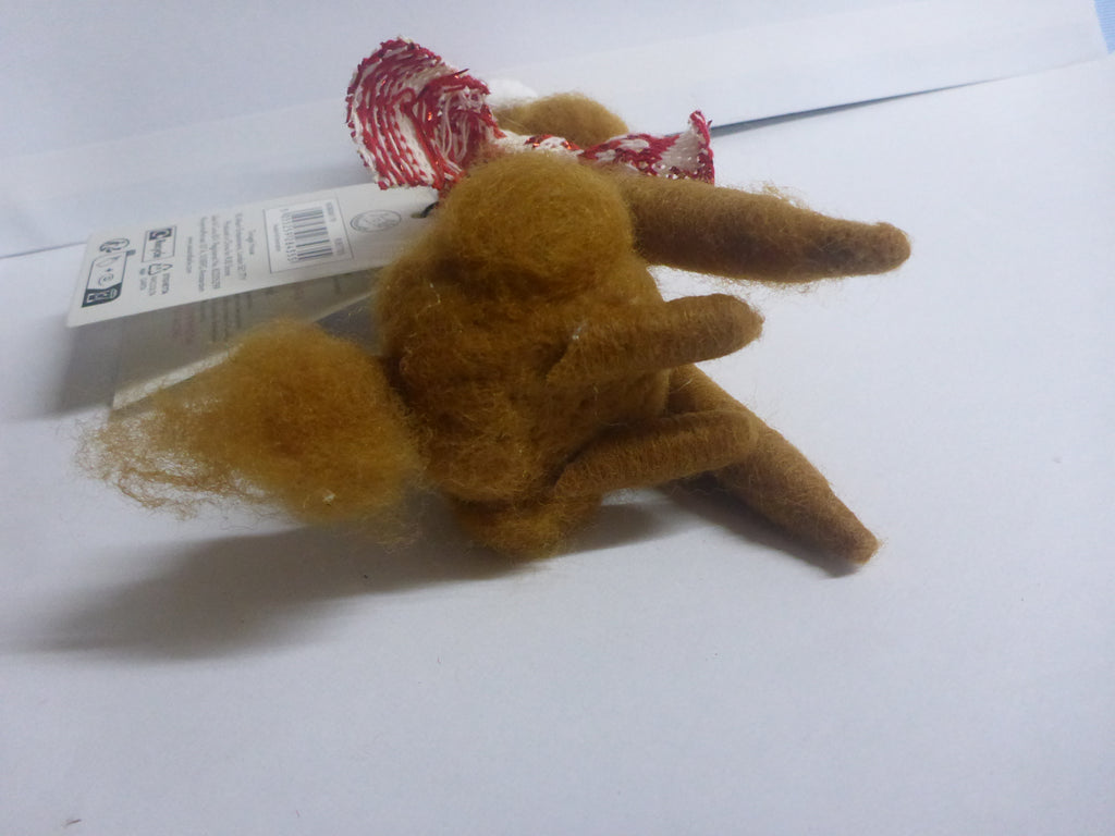 Sass & Belle Brown Poodle Felt Hanging Christmas Decoration