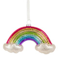 Sass & Belle 3D Glass Rainbow with Clouds Christmas Tree Bauble