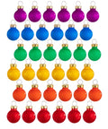 Sass & Belle Rainbow Mini Glass Christmas Baubles Set of 36