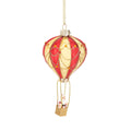 Sass & Belle Santa Claus Hot Air Balloon Glass Bauble
