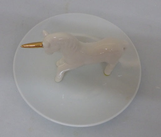 Sass & Belle White Unicorn Porcelain Trinket Dish