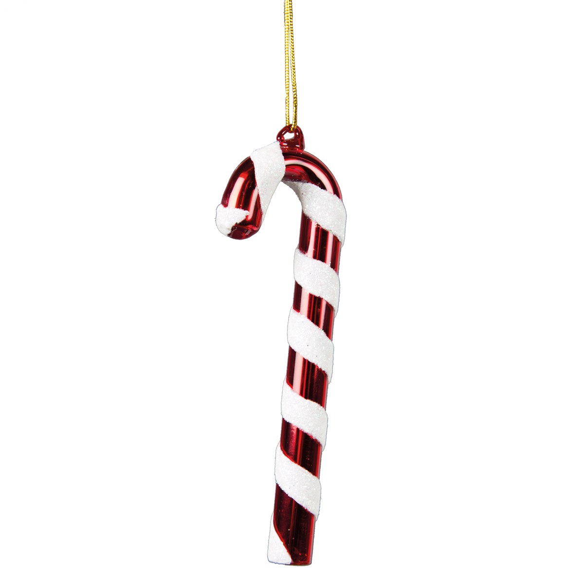 Sass & Belle Glass Candy Cane Christmas Tree Decorations - Set of 6