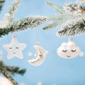 Sass & Belle Sweet Dreams Glass Christmas Baubles Set of 3