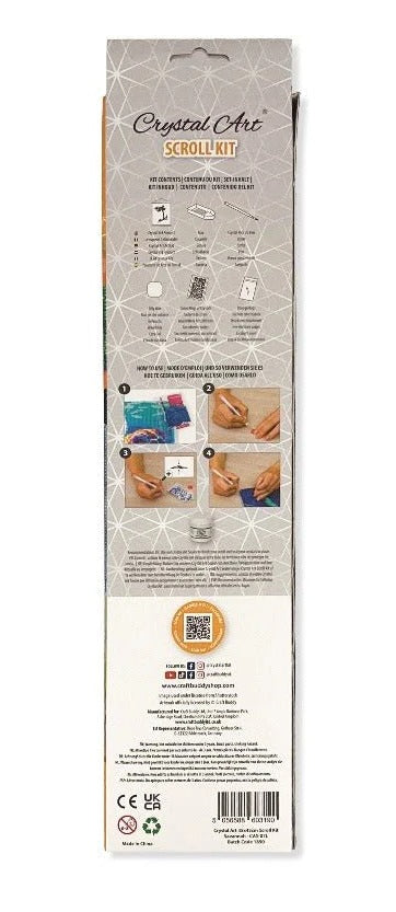 Craft Buddy Crystal Diamond Art Scroll Kit Savannah Africa 35 x 45cm