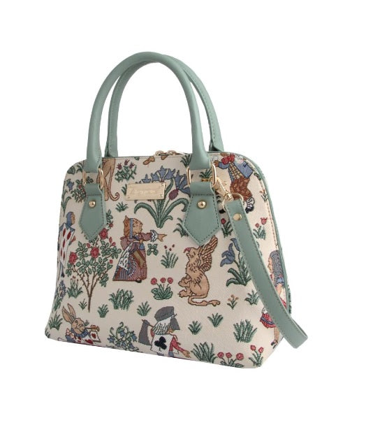 Signare Tapestry Convertible Grab & Shoulder Bag - Alice in Wonderland