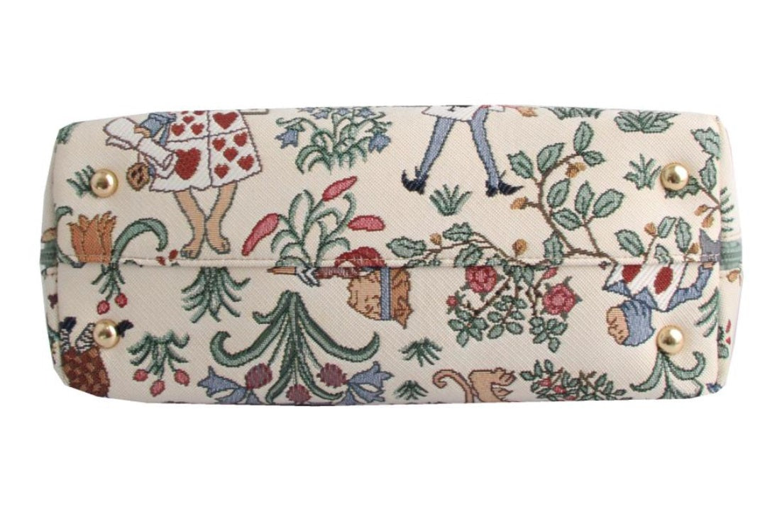Signare Tapestry Convertible Grab & Shoulder Bag - Alice in Wonderland