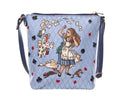 Signare Tapestry Alice in Wonderland 'Nothing But Cards' Crossbody Sling Bag