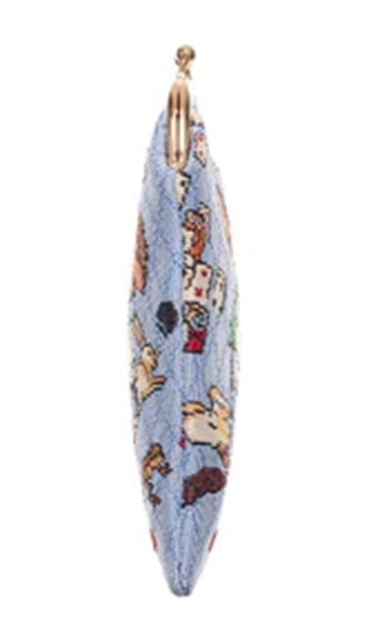 Signare Tapestry Clasp Top Soft Glasses Case - Alice in Wonderland Nothing But Cards
