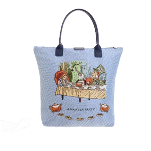 Signare Tapestry Foldaway Shopper Bag - Alice in Wonderland Nothing But Cards