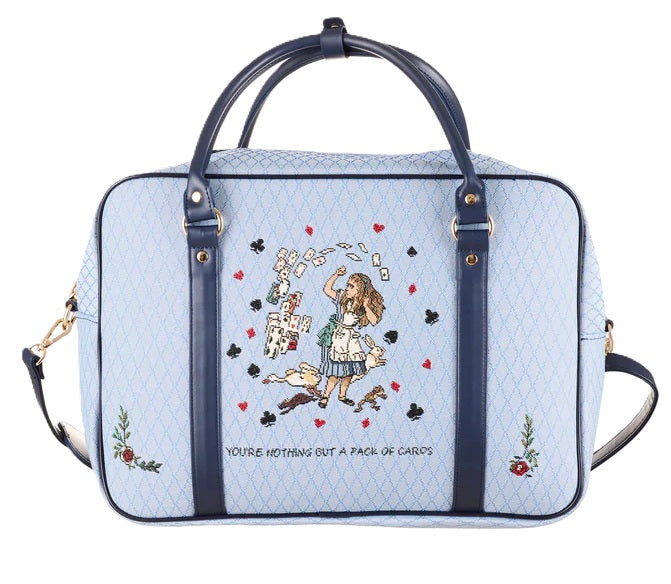 Signare Tapestry Cabin Bag Alice in Wonderland 'Nothing But Cards' Design