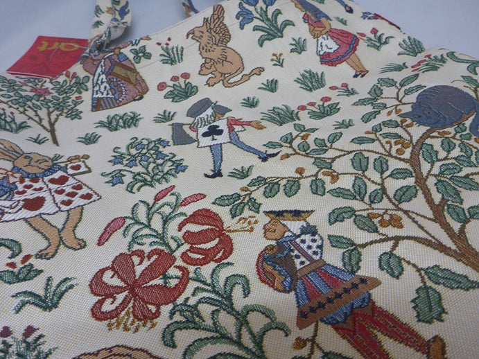 Signare Tapestry Flat Tote Shopper Bag – Alice in Wonderland