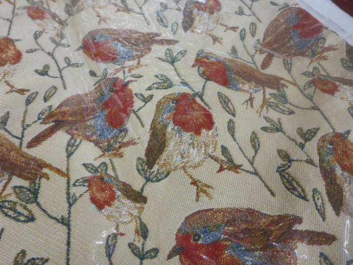Signare Tapestry Cushion Cover 45cm - Christmas Robin