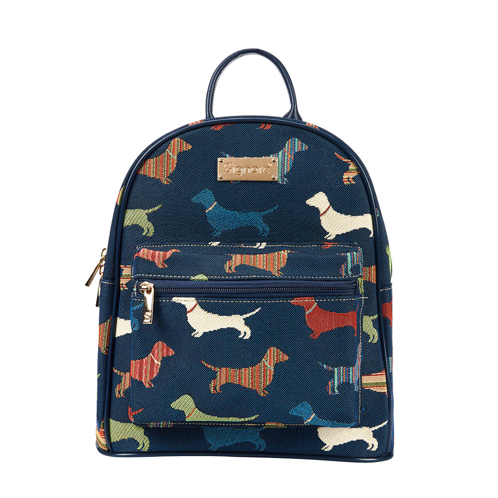 Signare Tapestry Dachshund Dog Daypack Backpack