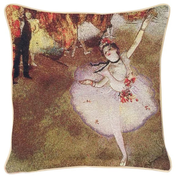 Signare Tapestry Cushion Cover 45cm - Degas The Star Ballerina