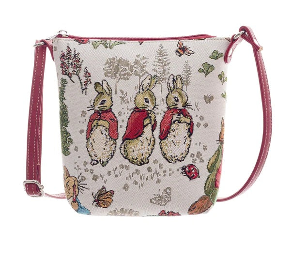 Signare Tapestry Flopsy Mopsy & Cottontail Crossbody Sling Bag