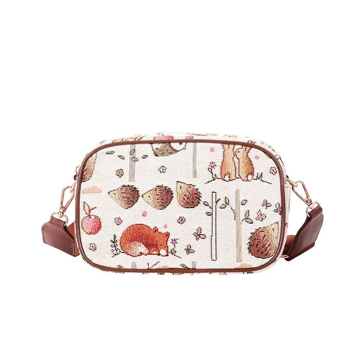 Signare Tapestry Camera Hip Cross Body Bag - Ginger Betty Woodland