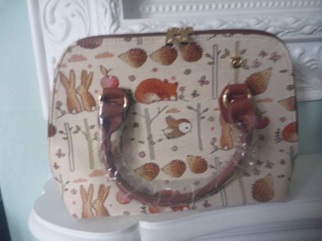 Signare Tapestry Convertible Grab & Shoulder Bag - Ginger Betty Woodland