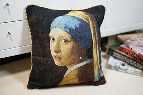 Signare Tapestry Cushion Cover 45cm - Johannes Vermeer Girl with a Pearl Earring