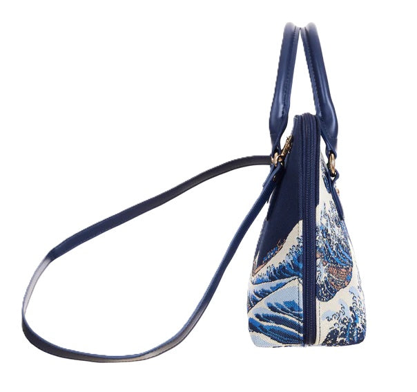 Signare Tapestry Convertible Grab & Shoulder Bag - The Great Wave