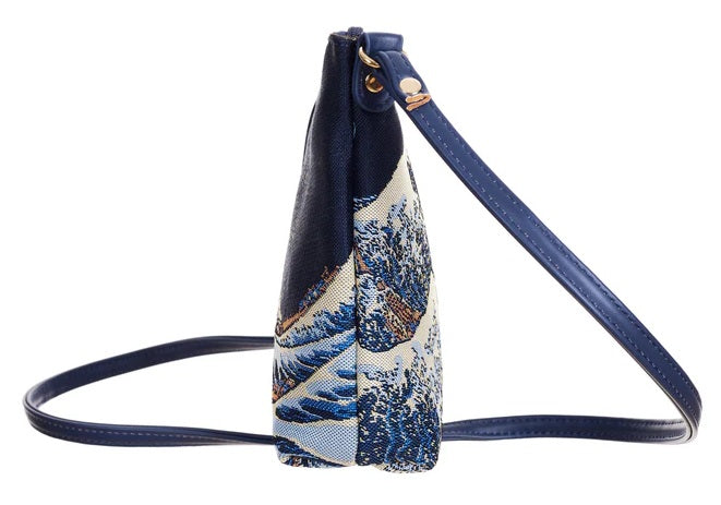 Signare Tapestry The Great Wave Crossbody Sling Bag