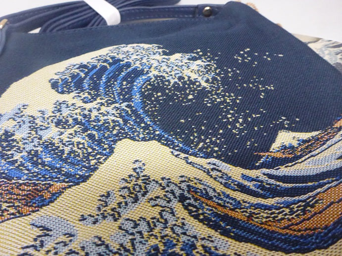 Signare Tapestry The Great Wave Crossbody Sling Bag
