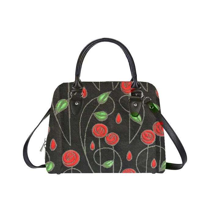 Signare Tapestry Convertible 2-in-1 Grab Bag – Mackintosh Simple Rose Black