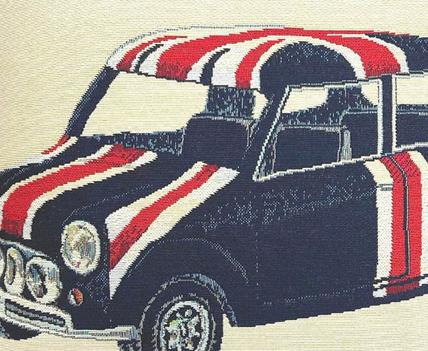 Signare Tapestry Cushion Cover 45cm - Union Jack Mini Car
