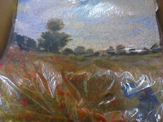 Signare Claude Monet Poppy Field Tapestry Cushion Cover 45cm x 45cm