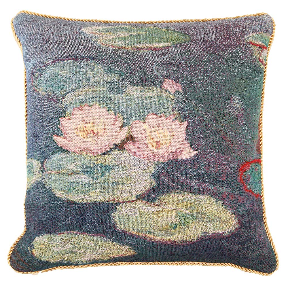 Signare Throw Cushion Cover 45 x 45cm - Monet Water Lily