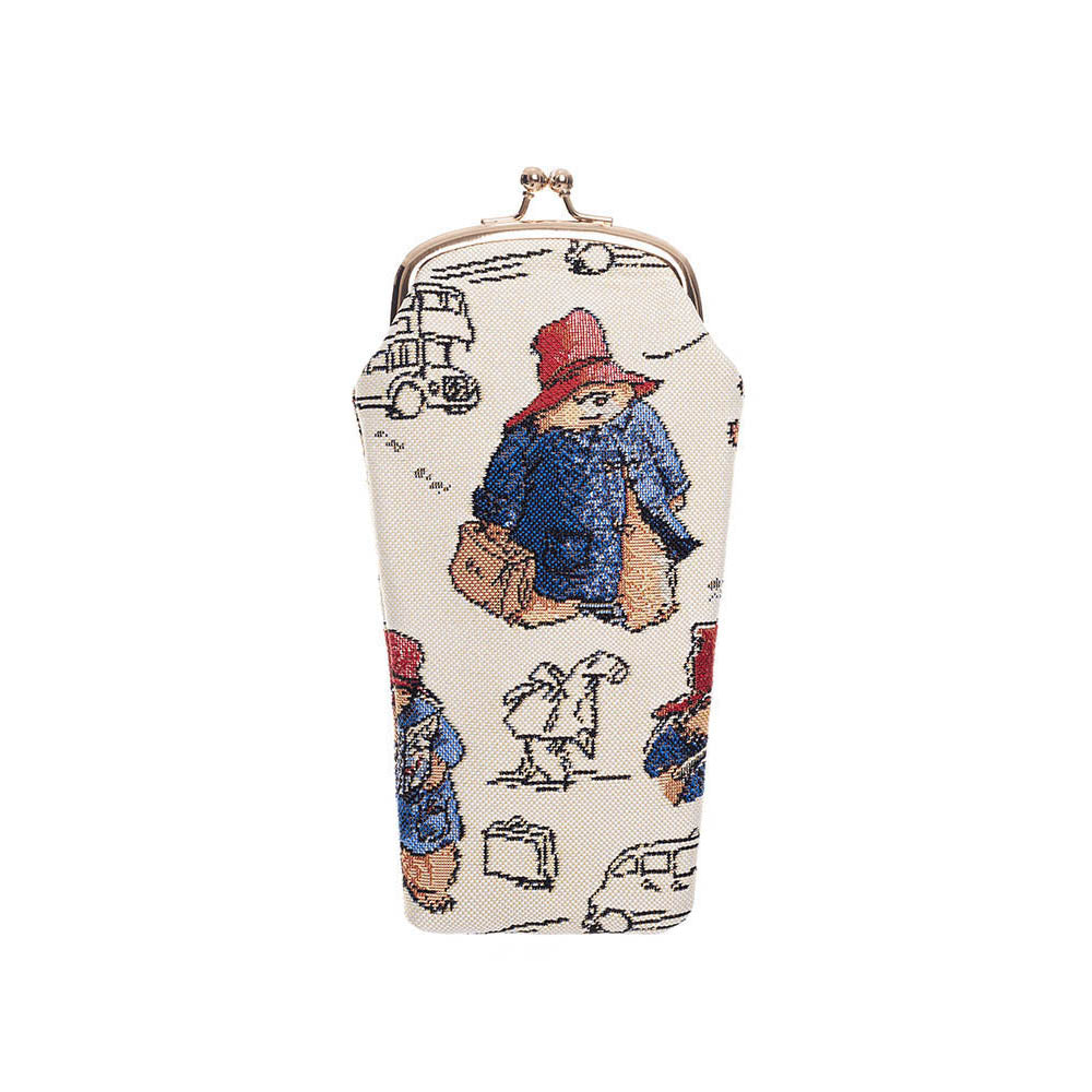 Signare Tapestry Clasp Top Soft Glasses Case - Paddington Bear Cream