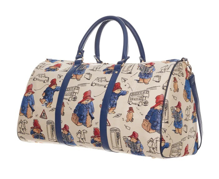 Paddington Bear Tapestry Cream Big Holdall Travel Bag | Signare Tapestry