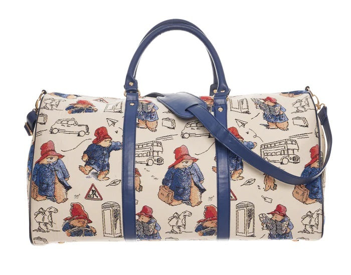 Paddington Bear Tapestry Cream Big Holdall Travel Bag | Signare Tapestry