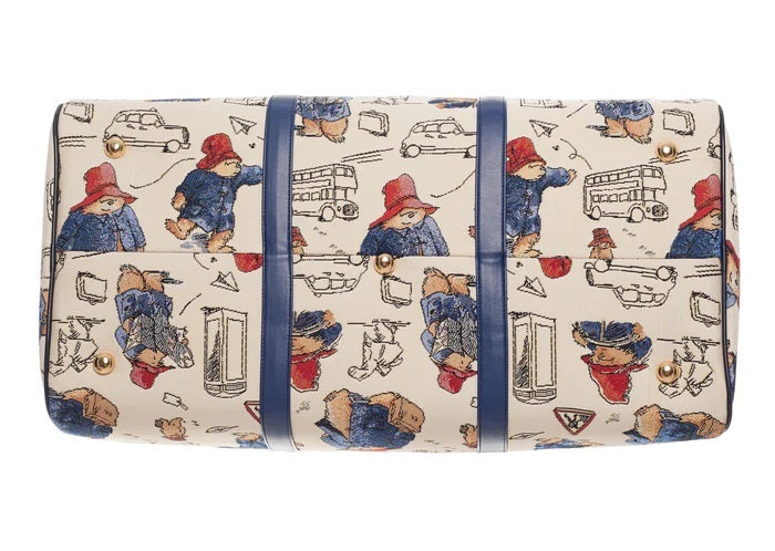 Paddington Bear Tapestry Cream Big Holdall Travel Bag | Signare Tapestry