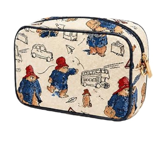 Signare Tapestry Camera Hip Cross Body Bag - Paddington Bear Cream